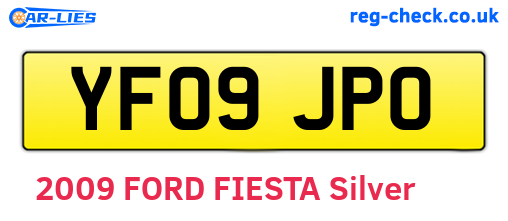 YF09JPO are the vehicle registration plates.
