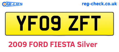 YF09ZFT are the vehicle registration plates.