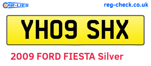 YH09SHX are the vehicle registration plates.