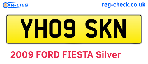 YH09SKN are the vehicle registration plates.