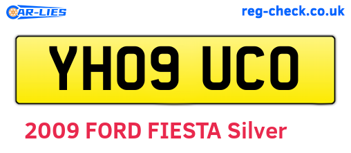 YH09UCO are the vehicle registration plates.