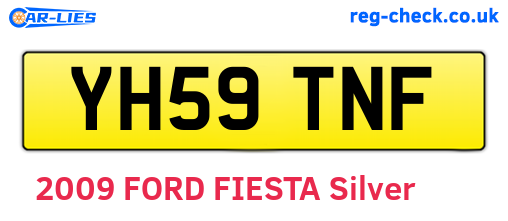 YH59TNF are the vehicle registration plates.