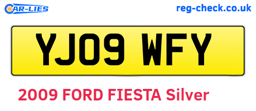 YJ09WFY are the vehicle registration plates.