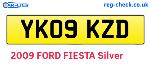 YK09KZD are the vehicle registration plates.