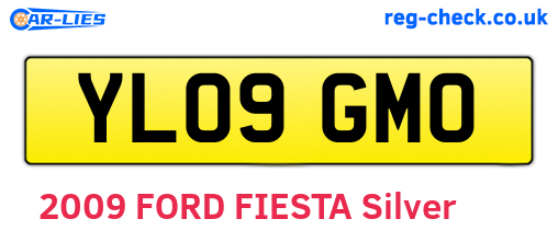 YL09GMO are the vehicle registration plates.