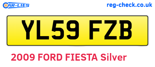YL59FZB are the vehicle registration plates.