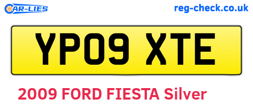 YP09XTE are the vehicle registration plates.