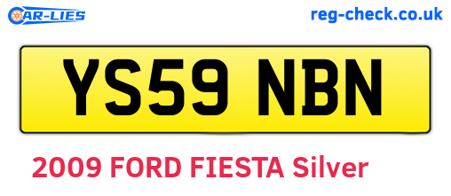 YS59NBN are the vehicle registration plates.