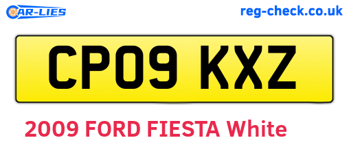 CP09KXZ are the vehicle registration plates.