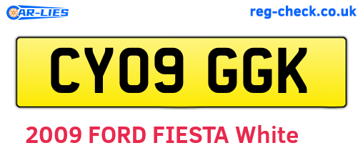 CY09GGK are the vehicle registration plates.