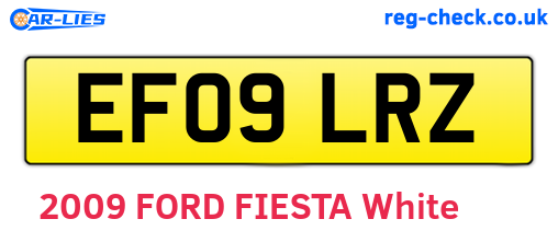 EF09LRZ are the vehicle registration plates.