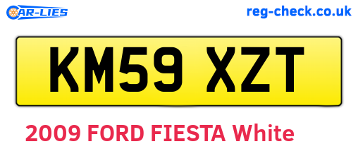 KM59XZT are the vehicle registration plates.