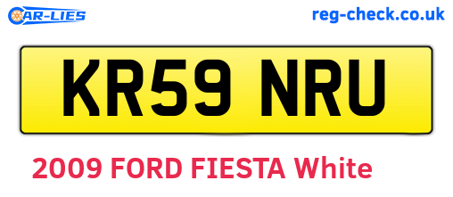 KR59NRU are the vehicle registration plates.