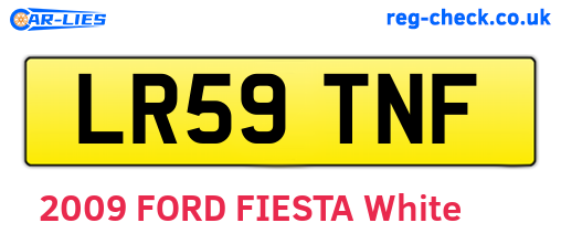 LR59TNF are the vehicle registration plates.