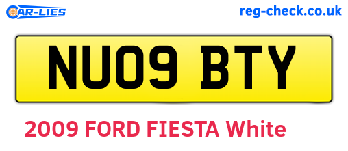 NU09BTY are the vehicle registration plates.