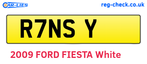 R7NSY are the vehicle registration plates.