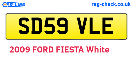 SD59VLE are the vehicle registration plates.