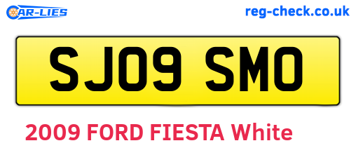 SJ09SMO are the vehicle registration plates.