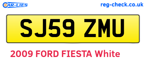 SJ59ZMU are the vehicle registration plates.