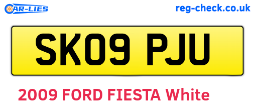 SK09PJU are the vehicle registration plates.