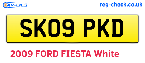 SK09PKD are the vehicle registration plates.
