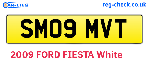 SM09MVT are the vehicle registration plates.