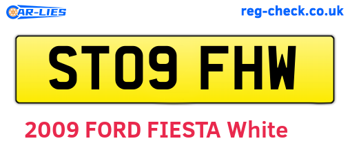 ST09FHW are the vehicle registration plates.