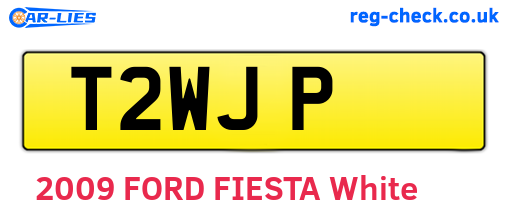 T2WJP are the vehicle registration plates.