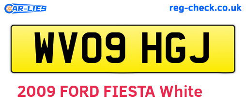 WV09HGJ are the vehicle registration plates.