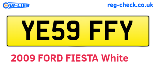 YE59FFY are the vehicle registration plates.