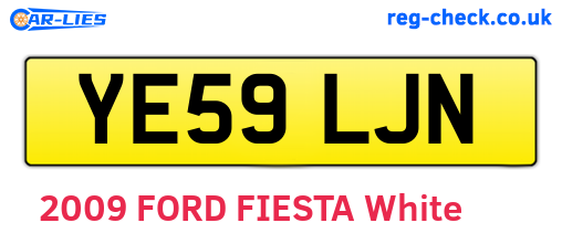 YE59LJN are the vehicle registration plates.