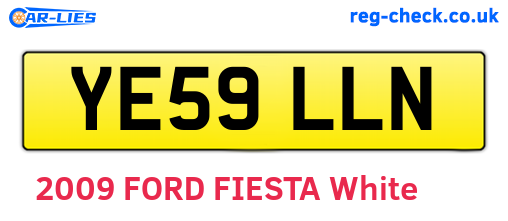 YE59LLN are the vehicle registration plates.