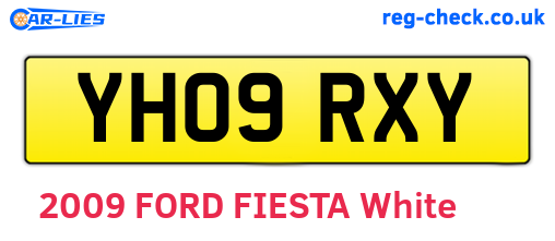 YH09RXY are the vehicle registration plates.