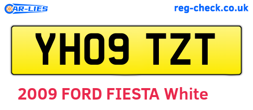 YH09TZT are the vehicle registration plates.