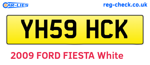 YH59HCK are the vehicle registration plates.