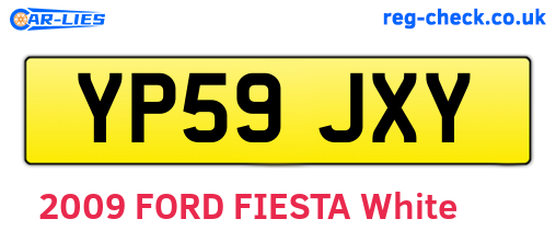 YP59JXY are the vehicle registration plates.