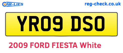 YR09DSO are the vehicle registration plates.