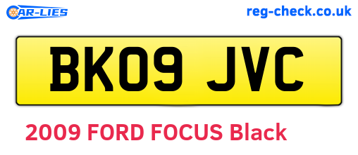 BK09JVC are the vehicle registration plates.