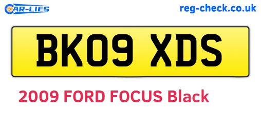 BK09XDS are the vehicle registration plates.