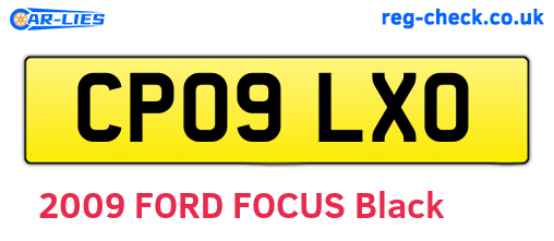 CP09LXO are the vehicle registration plates.