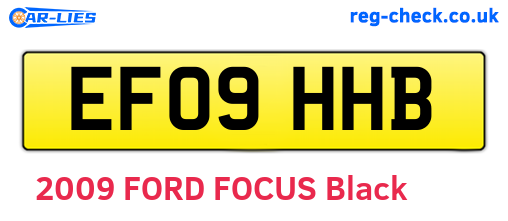 EF09HHB are the vehicle registration plates.