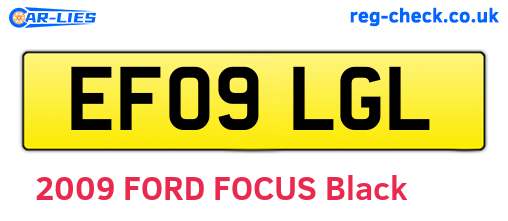 EF09LGL are the vehicle registration plates.