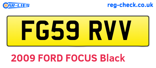 FG59RVV are the vehicle registration plates.