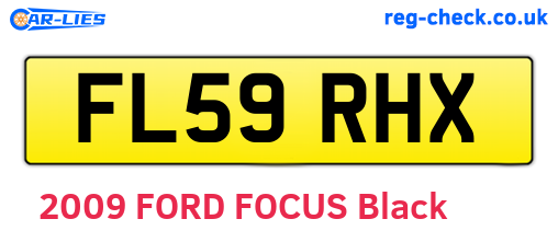 FL59RHX are the vehicle registration plates.