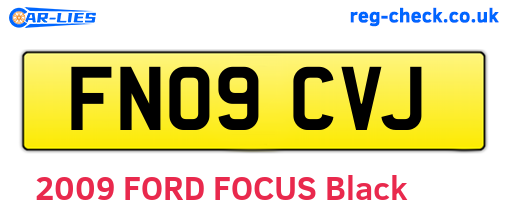 FN09CVJ are the vehicle registration plates.