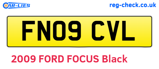 FN09CVL are the vehicle registration plates.