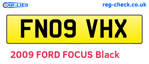 FN09VHX are the vehicle registration plates.