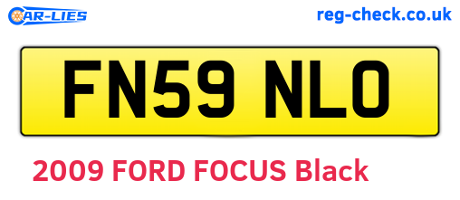 FN59NLO are the vehicle registration plates.