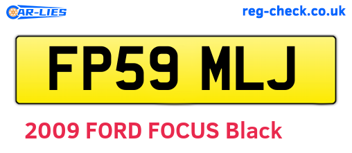 FP59MLJ are the vehicle registration plates.