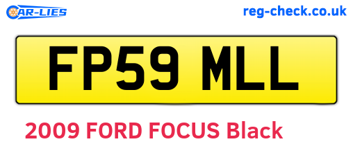 FP59MLL are the vehicle registration plates.